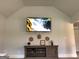 Comfortable living room featuring a mounted TV and a stylish entertainment center at 160 Elysian Dr, Fayetteville, GA 30214