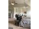 Spacious main bedroom featuring sitting and work out spaces at 160 Elysian Dr, Fayetteville, GA 30214