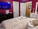 Well-lit bedroom featuring ample closet space and stylish furniture at 140 Stoneview Cir, Covington, GA 30016
