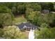 Scenic aerial view of a beautiful home on a large wooded lot, featuring a three-car garage at 145 Carrington Ln, Brooks, GA 30205