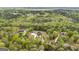 Aerial view of property showing home, landscaping, driveway, and surrounding woods at 2351 Rabbit Farm Cir, Loganville, GA 30052