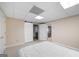 Bedroom with sliding closet doors and an open doorway, revealing a glimpse into the house at 2351 Rabbit Farm Cir, Loganville, GA 30052