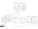 Floor plans of the first and second floors, detached garage, and basement at 2351 Rabbit Farm Cir, Loganville, GA 30052