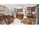 Spacious open kitchen with an island, stainless steel appliances, and elegant tile flooring at 2351 Rabbit Farm Cir, Loganville, GA 30052