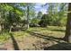 Large backyard surrounded by mature trees, offering privacy and a serene outdoor space at 180 Paces Dr, Fayetteville, GA 30215