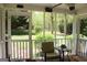 Relaxing screened-in porch featuring views of lush greenery at 206 Pine Cedar Cir, Brooks, GA 30205