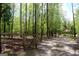 Rustic wooden fence borders the property, with a backdrop of lush trees offering privacy at 206 Pine Cedar Cir, Brooks, GA 30205
