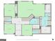 Second floor plan displaying multiple bedrooms with walk-in closets and baths at 634 Gardner Rd, Stockbridge, GA 30281