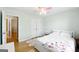 Bright bedroom features a soft color palette and ample closet space at 340 Hammersmith Dr, Suwanee, GA 30024