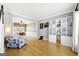 Spacious living room with hardwood floors, neutral walls, and white trim; great for entertaining at 340 Hammersmith Dr, Suwanee, GA 30024