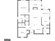Detailed floor plan showcasing the layout of the house, including bedrooms, bathrooms, and living areas at 1313 Jubilee Ln, Mcdonough, GA 30253