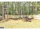 Fenced backyard featuring a new wooden fence, lawn and mature trees at 2998 Kenville Ln, Decatur, GA 30034