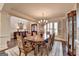 Lovely dining room with hardwood floors, buffet and natural light at 10125 Brixton Pl, Suwanee, GA 30024