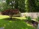 Well-kept backyard featuring mature trees, a storage shed, and a wooden fence creating a private outdoor space at 4213 Janice Drive, Atlanta, GA 30337