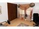 Bright office space with closet, decorative window treatment, and comfortable work area at 4213 Janice Drive, Atlanta, GA 30337