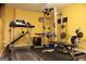 Home gym featuring a treadmill and weightlifting equipment, perfect for staying active at 419 Tea Rose N Ln, Stockbridge, GA 30281