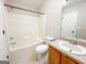Bright bathroom with a shower-tub combination and single sink vanity at 33 Corinth Rd, Cartersville, GA 30121