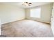 Neutral bedroom with carpet, a ceiling fan, and a bright window at 33 Corinth Rd, Cartersville, GA 30121