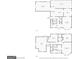 Detailed floor plan showcasing kitchen, dining room, Gathering room, and bedroom dimensions on two floors at 310 Hamdon Kells, Peachtree City, GA 30269