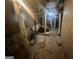 A basement features exposed support beams and foundational walls at 4582 Hendrix Dr, Forest Park, GA 30297