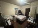 Bedroom featuring wood floors, full bed and basic furniture at 4582 Hendrix Dr, Forest Park, GA 30297