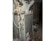 The image shows an aging, gray Carrier furnace unit at 4582 Hendrix Dr, Forest Park, GA 30297