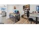 Home office featuring a desk, computer, carpet floors, and decor at 255 Orchid Dr, Mcdonough, GA 30252