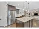 Kitchen with granite countertops, stainless steel appliances, and an island at 185 Discovery Lake Dr, Fayetteville, GA 30215