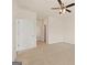 Empty bedroom with carpet, fan and window with blinds at 1626 Palladian Way # 118, Lithonia, GA 30058