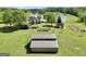 Spacious property with large barn, gazebo, a pond, and stunning home from an aerial view at 39 Gabrielle Ct, Stockbridge, GA 30281