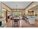 Kitchen with granite countertops, stainless steel appliances, breakfast bar and open floor plan at 39 Gabrielle Ct, Stockbridge, GA 30281