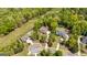 Stunning aerial shot of a community with large homes, cul-de-sacs and well-manicured lawns at 410 Wicklow St, Tyrone, GA 30290