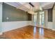 Dining room featuring hardwood floors and decorative lighting at 410 Wicklow St, Tyrone, GA 30290