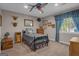 Nicely decorated bedroom with themed decor, featuring comfortable single bed at 11 Frances Turn, Sharpsburg, GA 30277