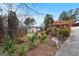 Private backyard oasis with mature landscaping at 5141 Dixie Lake Rd, Union City, GA 30291