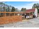 Outdoor kitchen, patio and mature trees at 5141 Dixie Lake Rd, Union City, GA 30291