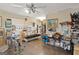 Open floorplan with a seating area, desk and hardwood floors at 5141 Dixie Lake Rd, Union City, GA 30291