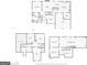 Layout of the floor plan featuring bedrooms, bathrooms and a basement layout at 6435 Philips Creek Dr, Cumming, GA 30041
