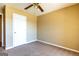 Bedroom with a neutral color palette and closet at 6844 Saganaw Dr, Rex, GA 30273