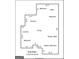 Detailed first floor plan showcasing bedroom, kitchen, living, and Primary bedroom layout with precise dimensions at 322 Wood Rdg, Peachtree City, GA 30269