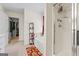 Bathroom featuring a shower, soaking tub, and access to walk in closet for convenience at 3156 Oak Ridge Ln, Loganville, GA 30052