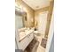 Bathroom with single sink vanity, neutral paint, and a toilet at 110 S Fairfield Dr, Peachtree City, GA 30269