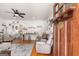 Welcoming front door opens to a bright living room with hardwood floors and comfortable seating area at 155 Lawrence Dr, Villa Rica, GA 30180