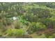Overhead shot of a house surrounded by dense, mature trees, providing privacy and a natural setting at 24 Shiloh Church Rd, Carrollton, GA 30116