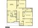 Layout of the home's second floor with primary bedroom, bedrooms #2-4, and a laundry room at 4678 Glore Sw Rd, Mableton, GA 30126