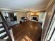 Bright living room featuring hardwood floors and a cozy fireplace at 4430 Kings Hwy, Douglasville, GA 30135