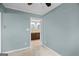 Bedroom with a doorway to the bathroom at 482 E Lake Rd, Mcdonough, GA 30252