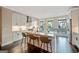 Bright kitchen with stainless steel appliances, an island, and dark hardwood floors at 3028 Pruitt Ln, Smyrna, GA 30080