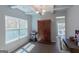 Bright living room features include hardwood floors, natural light, and a storage cabinet at 101 Greenfield Ln, Grantville, GA 30220