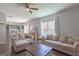 Open floor plan connects the living room, kitchen, and dining area, perfect for entertaining at 101 Greenfield Ln, Grantville, GA 30220